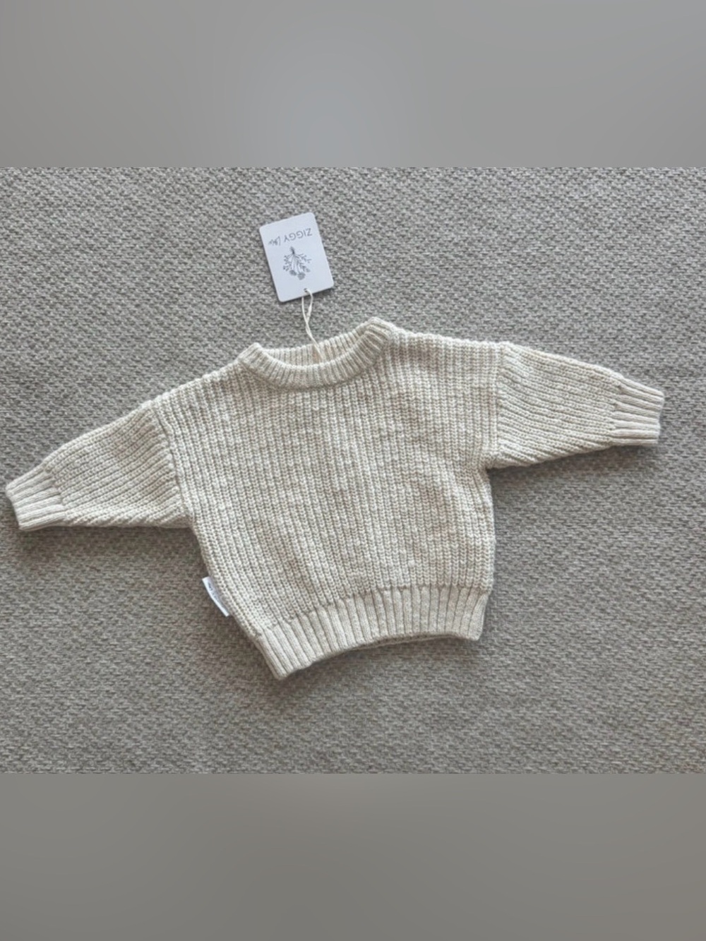 Ziggy Lou cotton sweater 0/3m